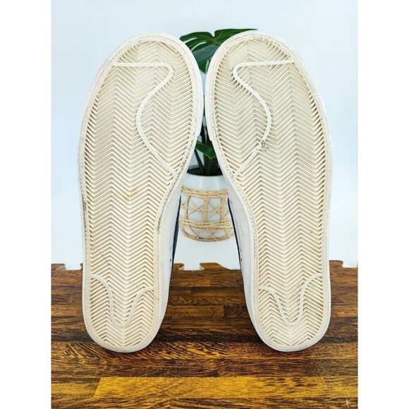 Nike Men\'s Sneakers Blazer Mid \'77 White Leather Sneakers Size 8 US main image 4